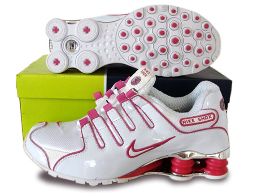 Womens Nike Shox Nz Premium Shoes White Red